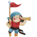 female pirate lookout